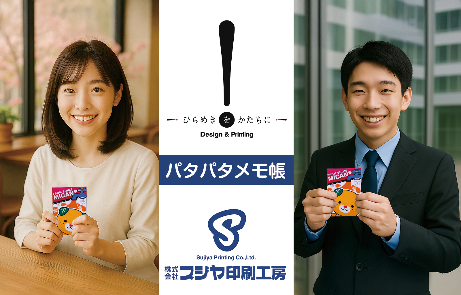 スジヤ印刷工房｜元祖パタパタメモ帳の社内活用のイメージ