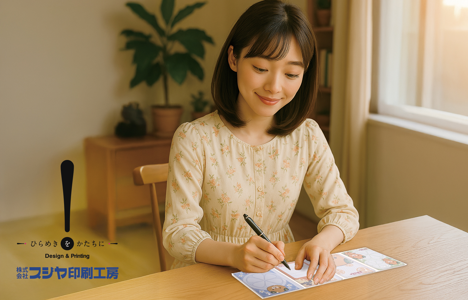 スジヤ印刷工房｜元祖パタパタメモ帳手書きのイメージ