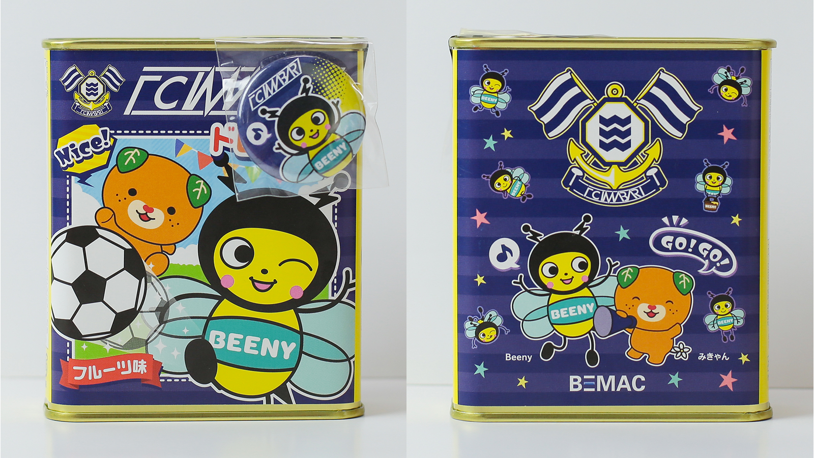 スジヤ印刷工房のFC今治 オリジナル缶ドロップ